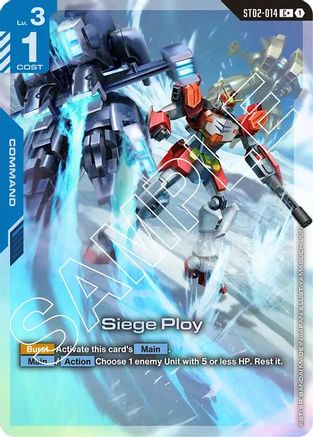 Image of Siege Ploy (C+) (ST02-014) - Starter Deck 02 Wings of Advance Holofoil