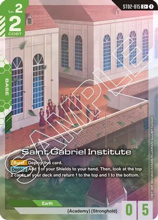 Image of Saint Gabriel Institute (C+) (ST02-015) - Starter Deck 02 Wings of Advance Holofoil