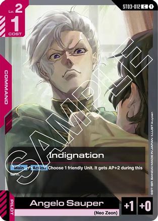 Image of Indignation (ST03-012) - Starter Deck 03 Zeons Rush