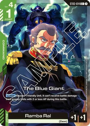 Image of The Blue Giant (C+) (ST03-014) - Starter Deck 03 Zeons Rush Holofoil
