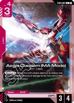 Image of Aegis Gundam (MA Mode) (ST04-007) - Starter Deck 04 SEED Strike