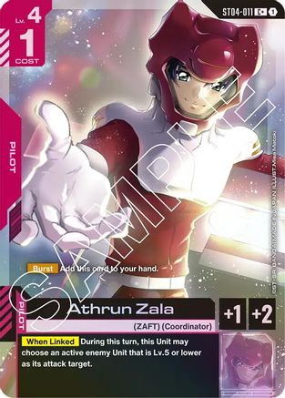 Image of Athrun Zala (C+) (ST04-011) - Starter Deck 04 SEED Strike Holofoil