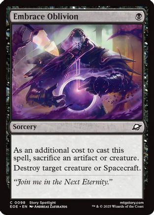 Image of Embrace Oblivion (EOE-098) - Edge of Eternities Foil