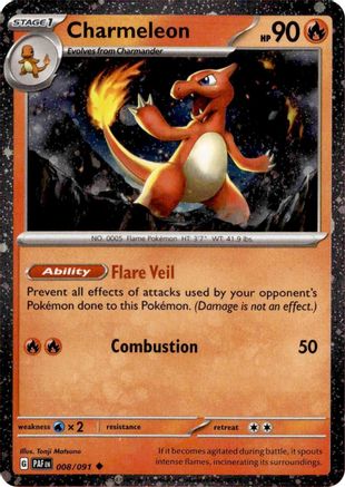 Image of Charmeleon 008/091  - Holofoil Miscellaneous Cards & Products - Uncommon