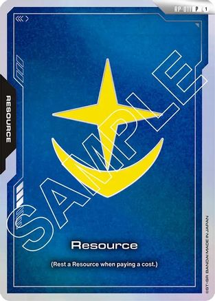 Image of Resource (RP-011) (Earth Federation Force) (RP-011) - Promotional Resource Tokens Holofoil