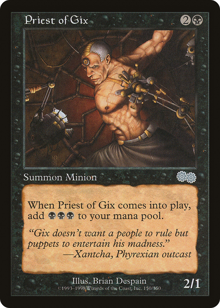 Image of Priest of Gix (USG-150) - Urza's Saga