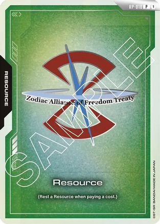 Image of Resource (RP-018) (ZAFT) (RP-018) - Promotional Resource Tokens Holofoil