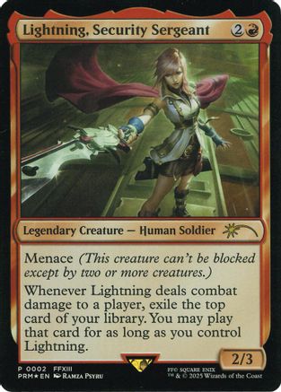Image of Lightning, Security Sergeant (Costco Bundle) (UMP-002) - Unique and Miscellaneous Promos Foil