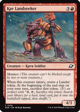 Image of Kav Landseeker (EOE-138) - Edge of Eternities Foil