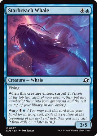 Image of Starbreach Whale (EOE-077) - Edge of Eternities Foil
