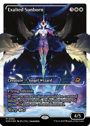 Image of Exalted Sunborn (Showcase) (Fracture Foil) (EOE-384) - Edge of Eternities Foil