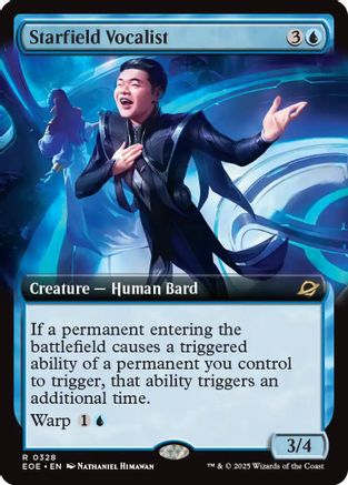 Image of Starfield Vocalist (Extended Art) (EOE-328) - Edge of Eternities Foil