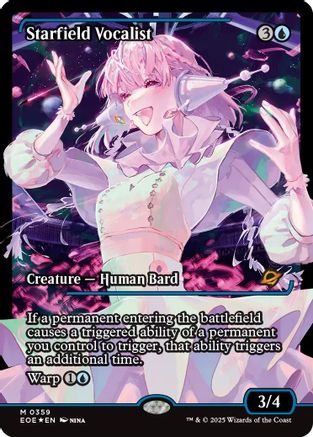Image of Starfield Vocalist (Showcase) (EOE-359) - Edge of Eternities Foil