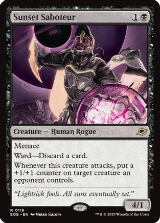 Image of Sunset Saboteur (EOE-116) - Edge of Eternities Foil