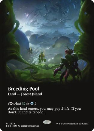 Image of Breeding Pool (Borderless) (EOE-278) - Edge of Eternities Foil
