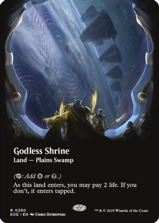 Image of Godless Shrine (Borderless) (EOE-280) - Edge of Eternities Foil