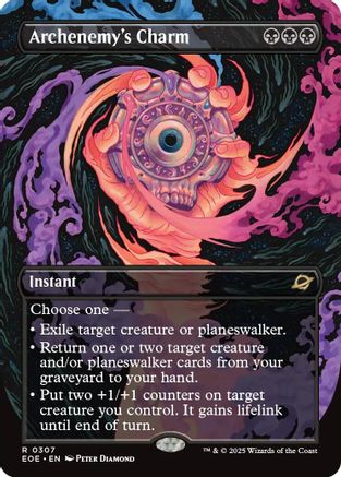 Image of Archenemy's Charm (Borderless) (EOE-307) - Edge of Eternities