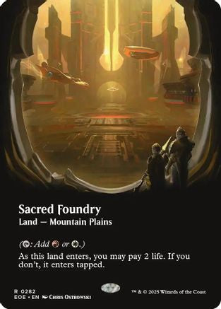 Image of Sacred Foundry (Borderless) (EOE-282) - Edge of Eternities