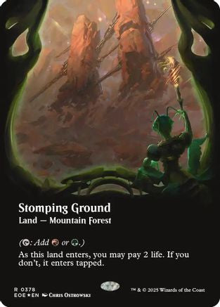 Image of Stomping Ground (Borderless) (Galaxy Foil) (EOE-378) - Edge of Eternities Foil