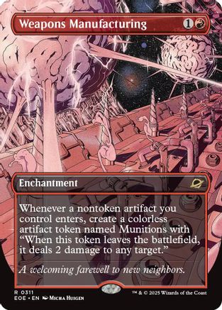 Image of Weapons Manufacturing (Borderless) (EOE-311) - Edge of Eternities Foil