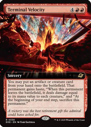 Image of Terminal Velocity (Extended Art) (EOE-338) - Edge of Eternities