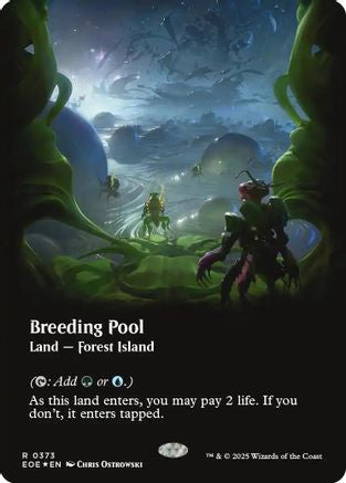 Image of Breeding Pool (Borderless) (Galaxy Foil) (EOE-373) - Edge of Eternities Foil