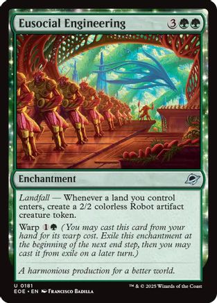 Image of Eusocial Engineering (EOE-181) - Edge of Eternities Foil