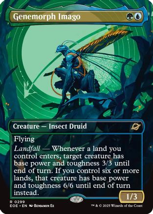 Image of Genemorph Imago (Borderless) (EOE-299) - Edge of Eternities Foil