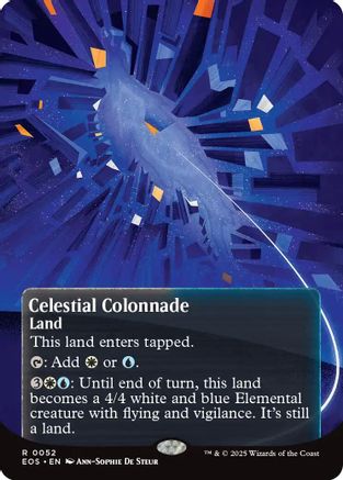 Image of Celestial Colonnade (0052) (Borderless) (EOS-052) - Edge of Eternities: Stellar Sights