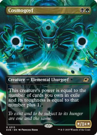 Image of Cosmogoyf (Borderless) (EOE-313) - Edge of Eternities