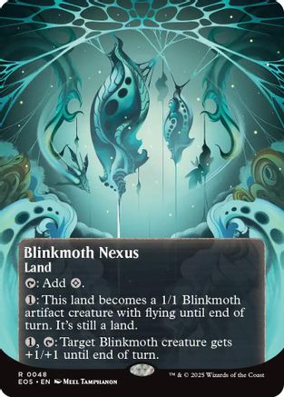 Image of Blinkmoth Nexus (0048) (Borderless) (EOS-048) - Edge of Eternities: Stellar Sights Foil