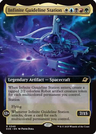 Image of Infinite Guideline Station (Extended Art) (EOE-348) - Edge of Eternities Foil