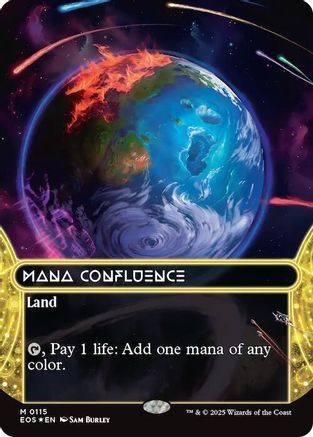 Image of Mana Confluence (0115) (Borderless) (Galaxy Foil) (EOS-115) - Edge of Eternities: Stellar Sights Foil