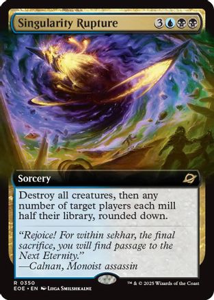 Image of Singularity Rupture (Extended Art) (EOE-350) - Edge of Eternities Foil