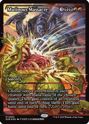 Image of Mutinous Massacre (Showcase) (EOE-363) - Edge of Eternities Foil