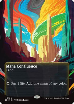 Image of Mana Confluence (0160) (Borderless) (Galaxy Foil) (EOS-160) - Edge of Eternities: Stellar Sights Foil