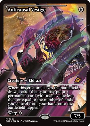 Image of Anticausal Vestige (Showcase) (EOE-357) - Edge of Eternities Foil
