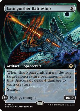 Image of Extinguisher Battleship (Extended Art) (EOE-355) - Edge of Eternities