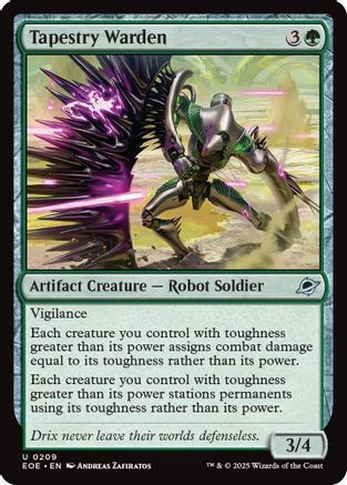 Image of Tapestry Warden (EOE-209) - Edge of Eternities Foil