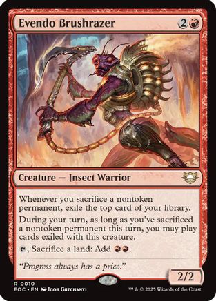 Image of Evendo Brushrazer (EOC-010) - Commander: Edge of Eternities
