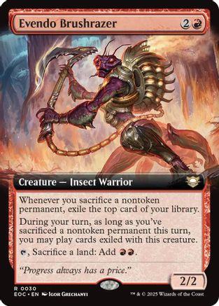 Image of Evendo Brushrazer (Extended Art) (EOC-030) - Commander: Edge of Eternities