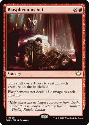 Image of Blasphemous Act (EOC-086) - Commander: Edge of Eternities
