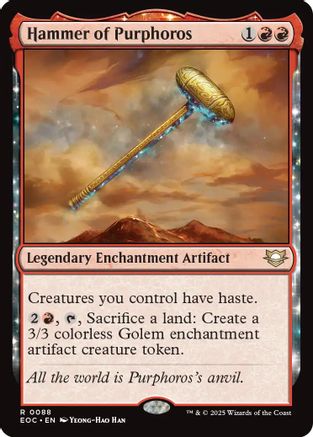 Image of Hammer of Purphoros (EOC-088) - Commander: Edge of Eternities