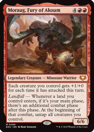 Image of Moraug, Fury of Akoum (EOC-089) - Commander: Edge of Eternities