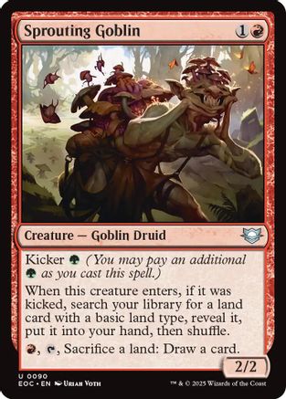 Image of Sprouting Goblin (EOC-090) - Commander: Edge of Eternities