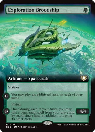 Image of Exploration Broodship (Extended Art) (EOC-034) - Commander: Edge of Eternities
