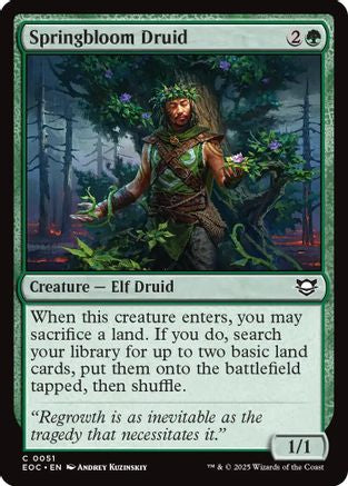Image of Springbloom Druid (EOC-051) - Commander: Edge of Eternities