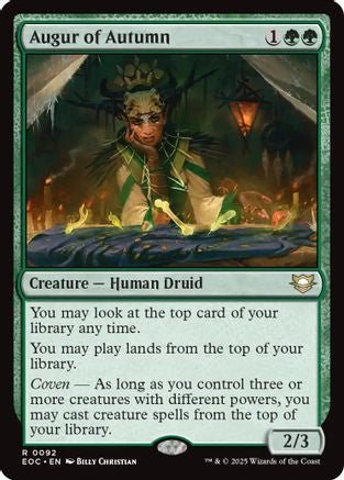 Image of Augur of Autumn (EOC-092) - Commander: Edge of Eternities