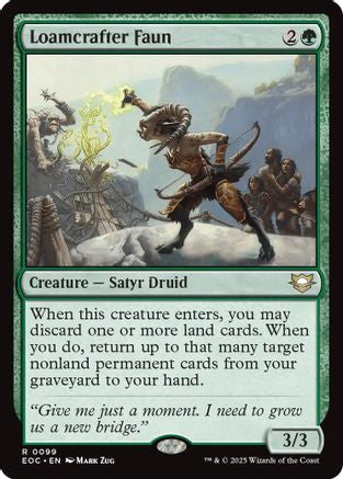 Image of Loamcrafter Faun (EOC-099) - Commander: Edge of Eternities