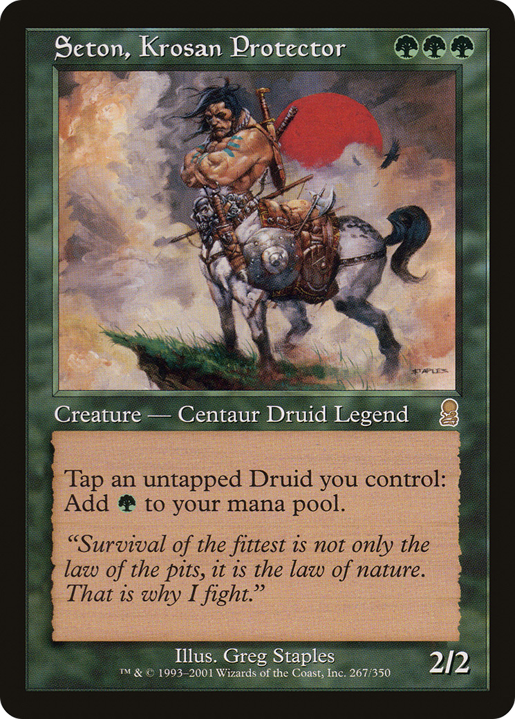 Image of Seton, Krosan Protector (ODY-267) - Odyssey Foil